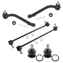 BOXI 6pcs Front Outer Tie Rods+Lower Ball Joints+Sway Bars for Hyundai Santa Fe 2007-2012
