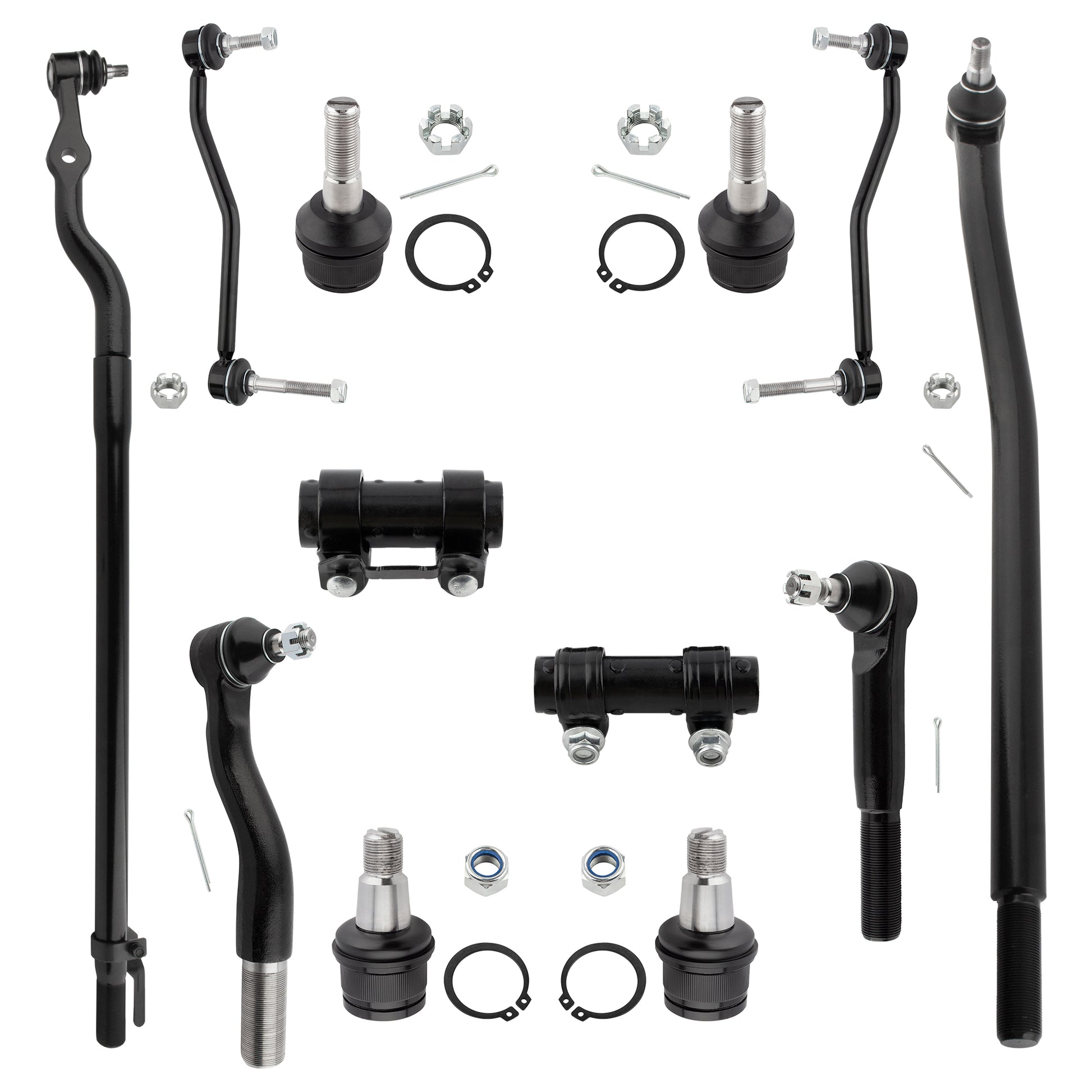 BOXI Front Sway Bar Adjustment Sleeve for Ford Excursion F-250 F-350 Super Duty Tie Rod Ball Joint,
