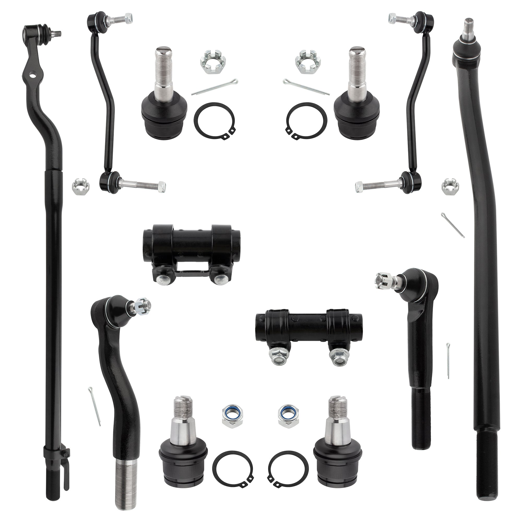BOXI Front Sway Bar Adjustment Sleeve for Ford Excursion F-250 F-350 Super Duty Tie Rod Ball Joint,