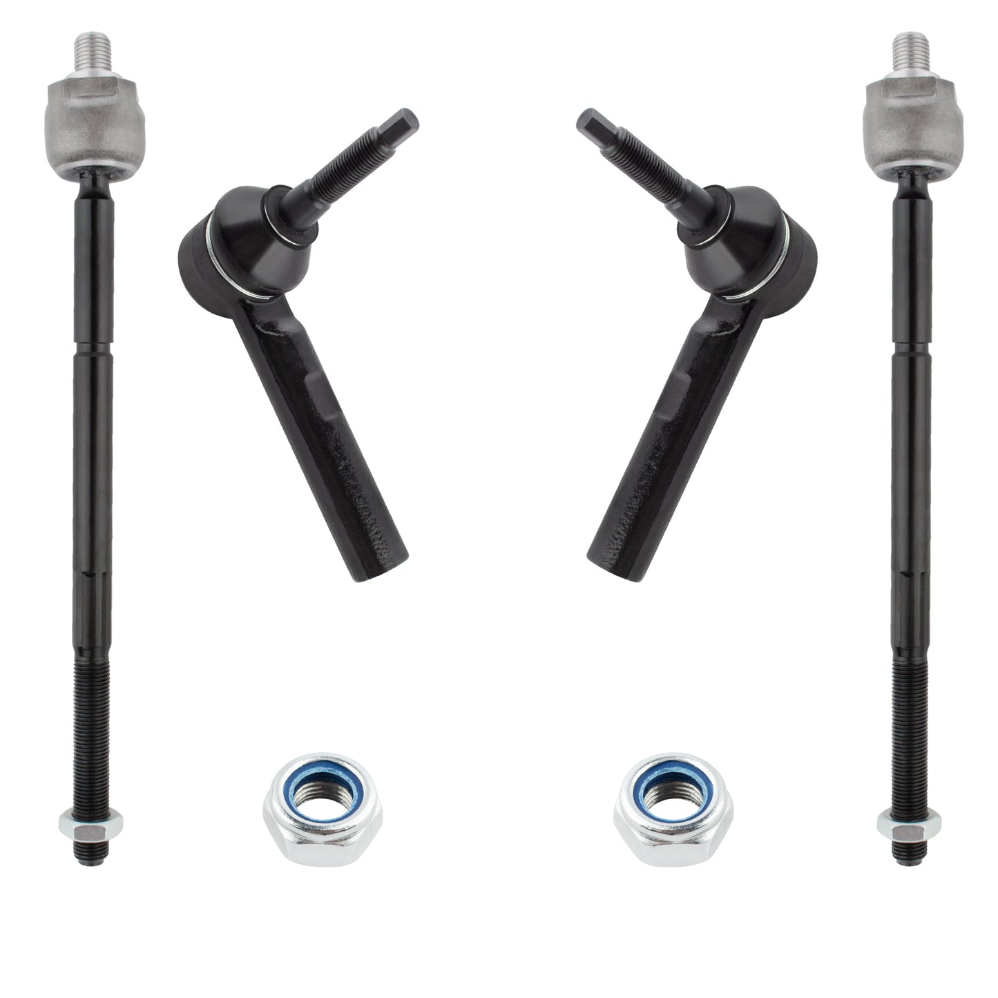 BOXI 4pcs Front Inner & Outer Tie Rod Ends for Chrysler Town & Country 2001-2007