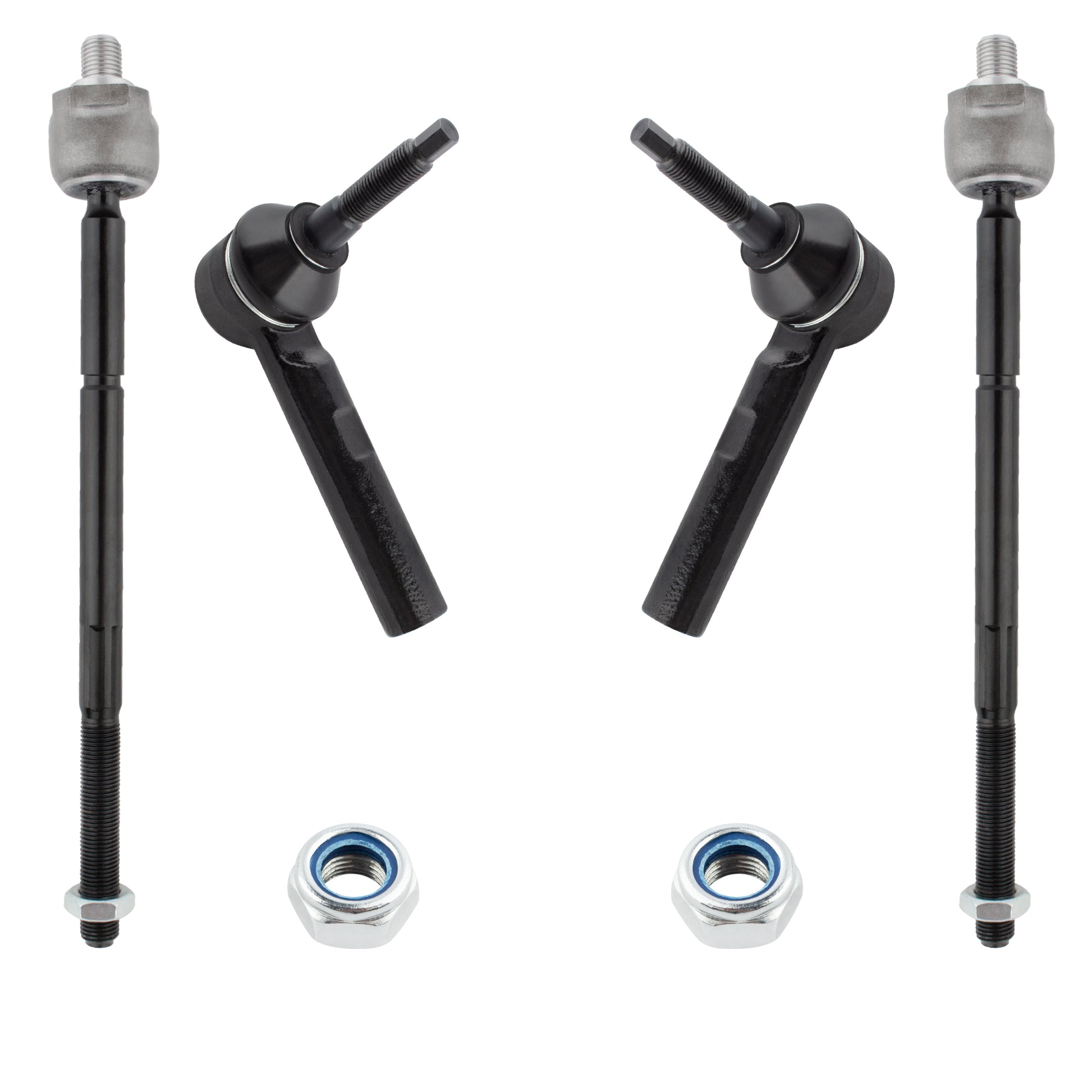 BOXI 4pcs Front Inner & Outer Tie Rod Ends for Chrysler Town & Country 2001-2007