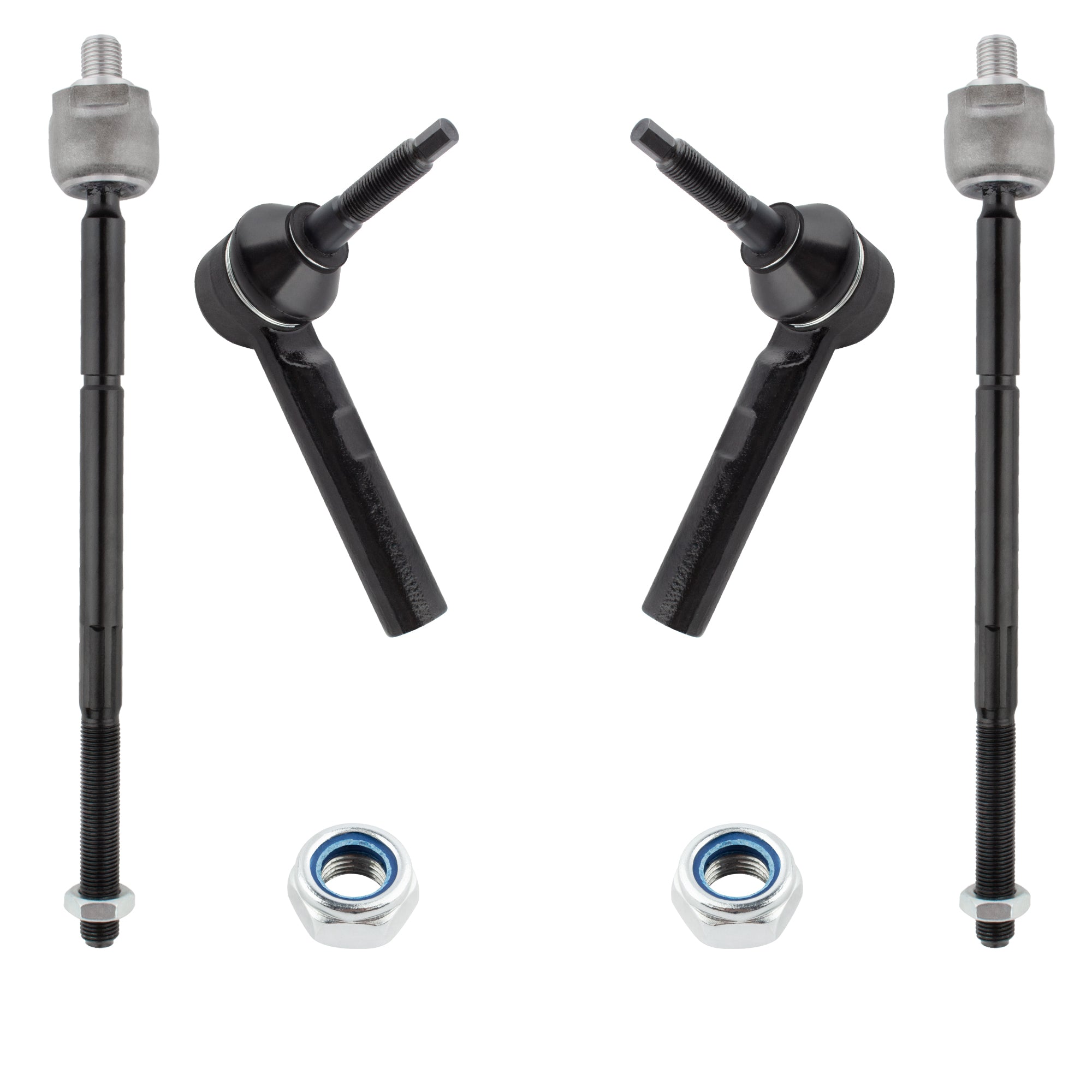 BOXI 4pcs Front Inner & Outer Tie Rod Ends for Chrysler Town & Country 2001-2007