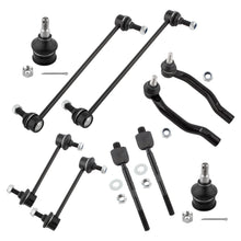 BOXI 10pcs Front and Rear Sway Bar Links & Lower Ball Joints & Tie Rods for Acura MDX 2001 2002