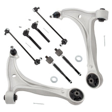 BOXI 8pcs Front Lower Control Arms + Tie Rods + Sway Bars for Honda Odyssey 2005 2006 2007 2008 2009