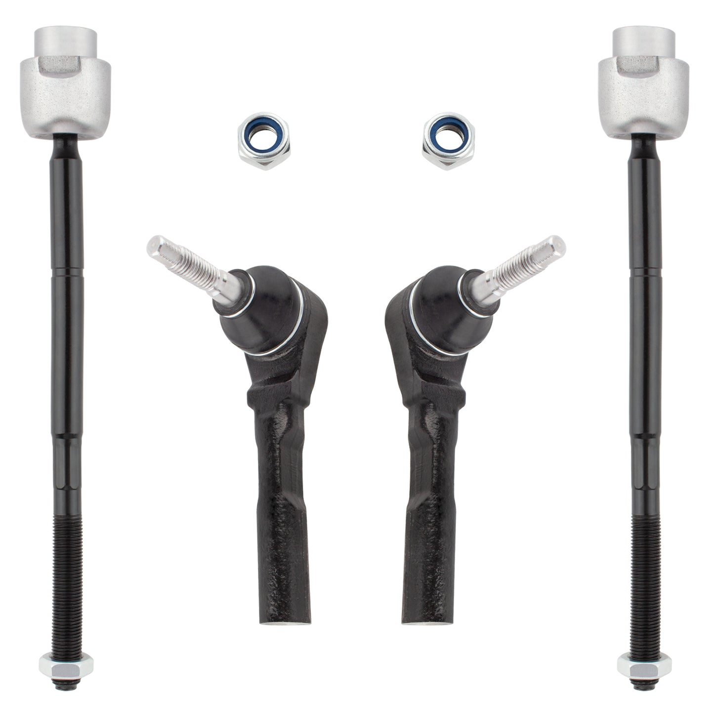 BOXI 4pcs Front Inner Outer Tie Rods for Chevrolet Malibu 2004 2005 2006 2007 2008 2009 2010 2011