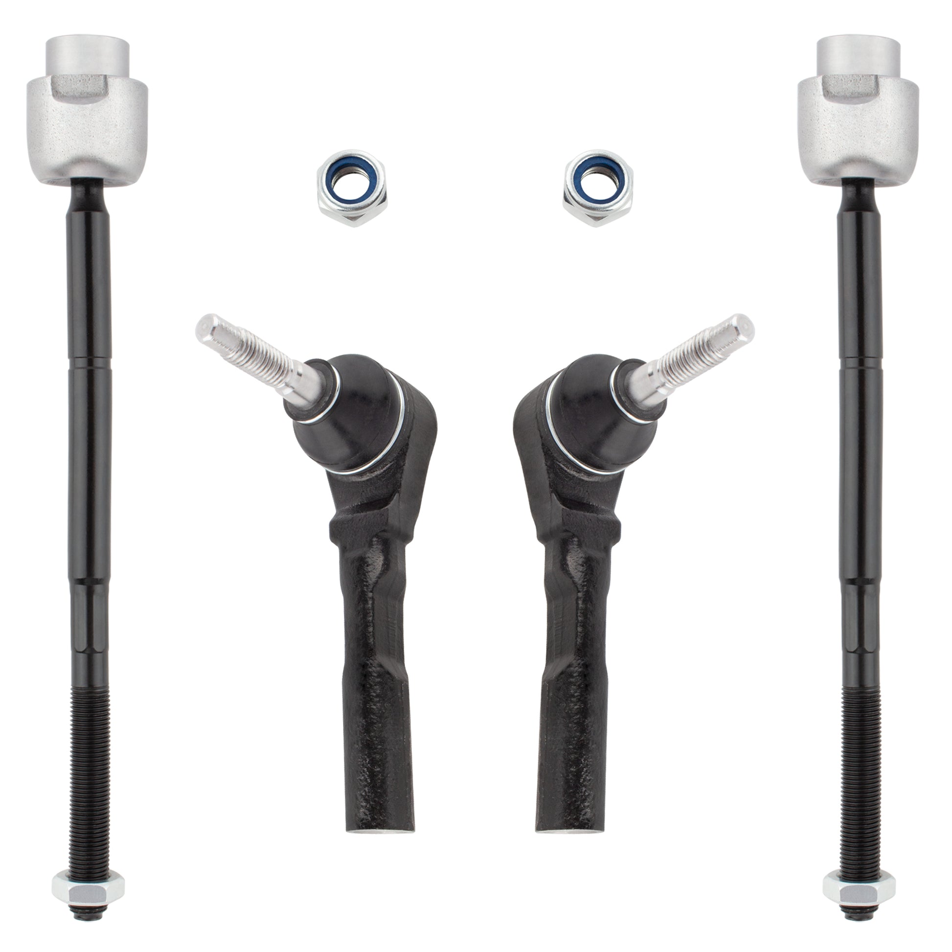 BOXI 4pcs Front Inner Outer Tie Rods for Chevrolet Malibu 2004 2005 2006 2007 2008 2009 2010 2011