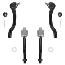BOXI 4pcs Front Inner Outer Tie Rod Kit Fit for Honda Civic 2012 2013 2014 2015