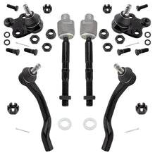 BOXI 6pcs Front Inner Outer Tie Rod Lower Ball Joints Fit for Honda Civic 2012 2013 2014 2015 1.8L