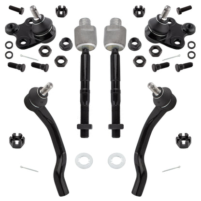 BOXI 6pcs Front Inner Outer Tie Rod Lower Ball Joints Fit for Honda Civic 2012 2013 2014 2015 1.8L