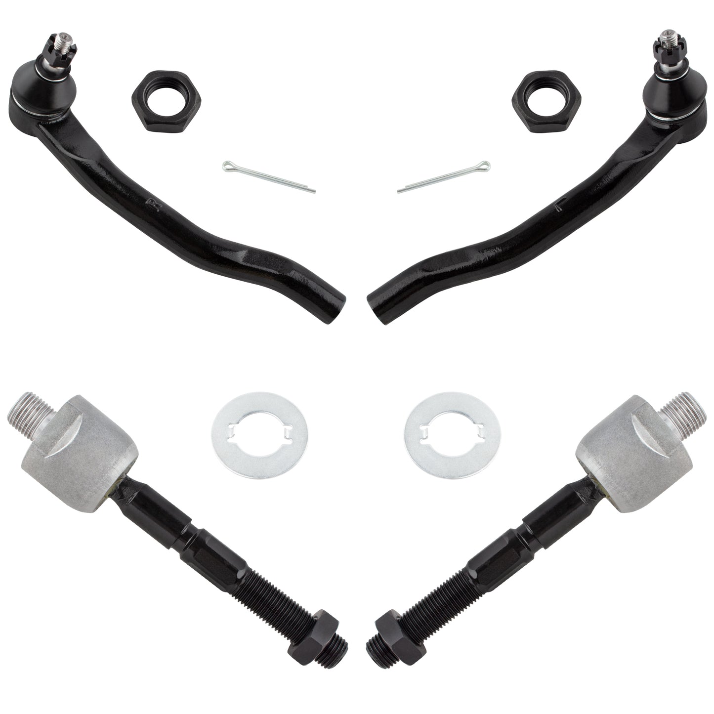 BOXI 4pcs Front Inner Outer Tie Rod Ends Fit for Acura CL 2001 2002 2003