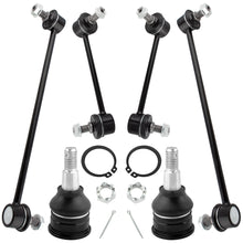 BOXI (Set of 6) Front & Rear Stabilizer Sway Bar End Links + Front Lower Ball Joints Fit for Acura