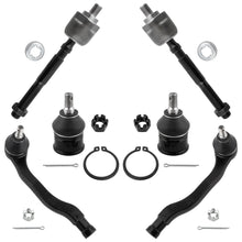BOXI 6pc Front Inner & Outer Tie Rods and Lower Ball Joints Fit for Acura Integra 1994-1997