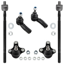 BOXI (Set of 6) Front Inner & Outer Tie Rod Ends + Lower Ball Joint Fit for Audi A3 Quattro
