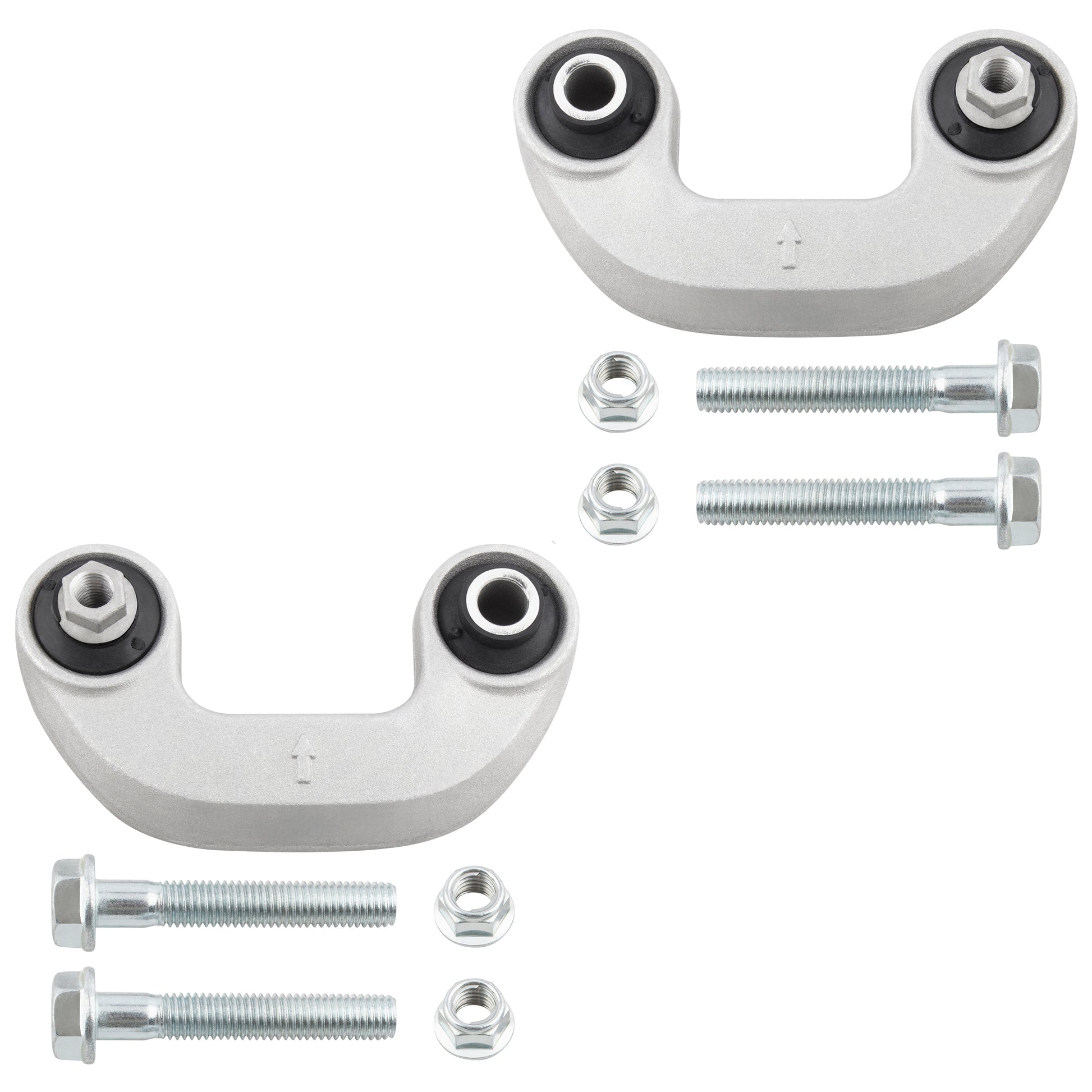 BOXI (Set of 4) 2x Front Stabilizer Sway Bar End Links + 2x Front Outer Tie Rod End Links Fit — product photo 2
