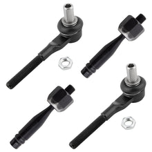 BOXI (Set of 4) Front Driver and Passenger Side Inner and Outer Tie Rod Ends Fit for Audi A6