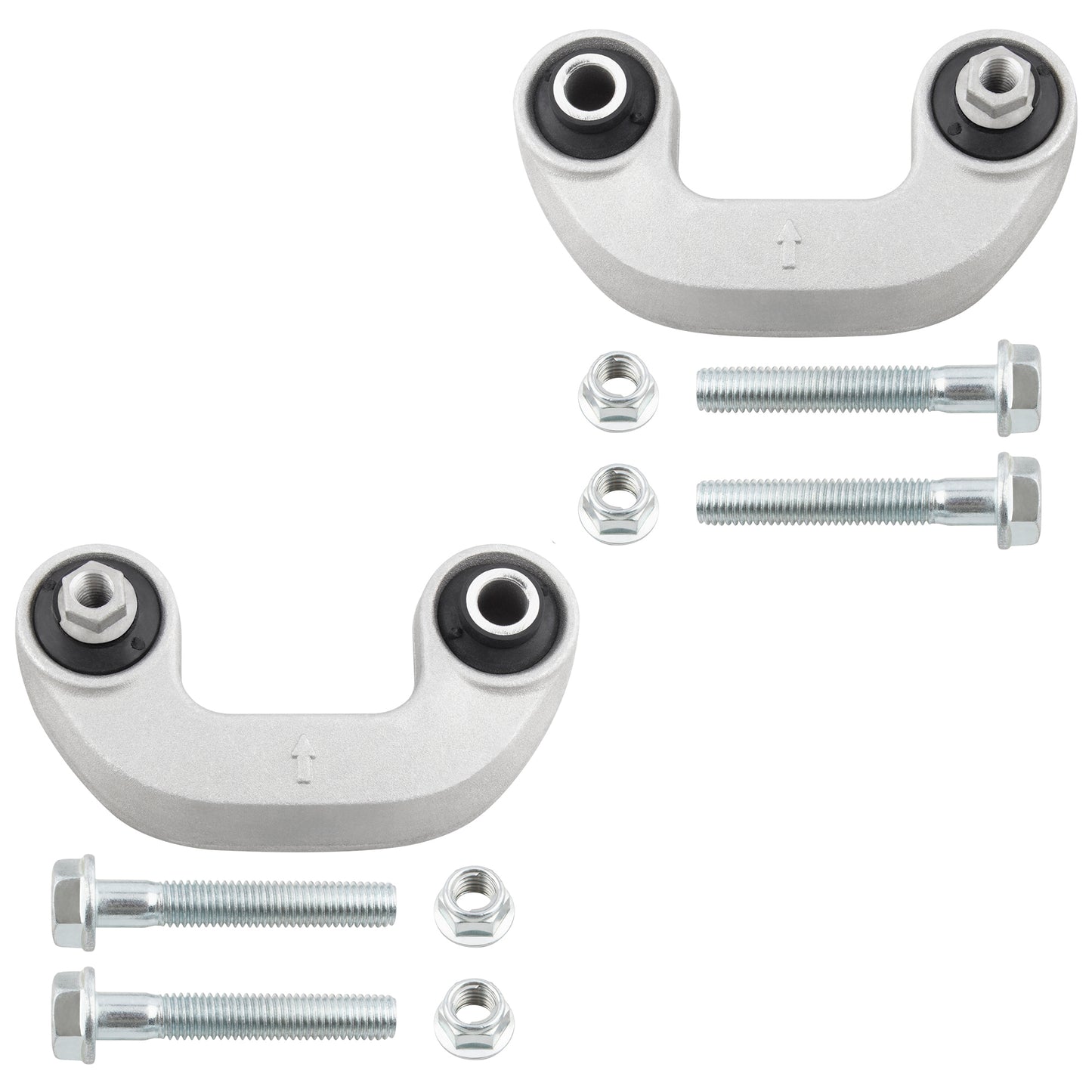 BOXI (Set of 4) Front Outer Tie Rod Ends & Sway Bar End Links Driver and Passenger Sides Suspension — product photo 3