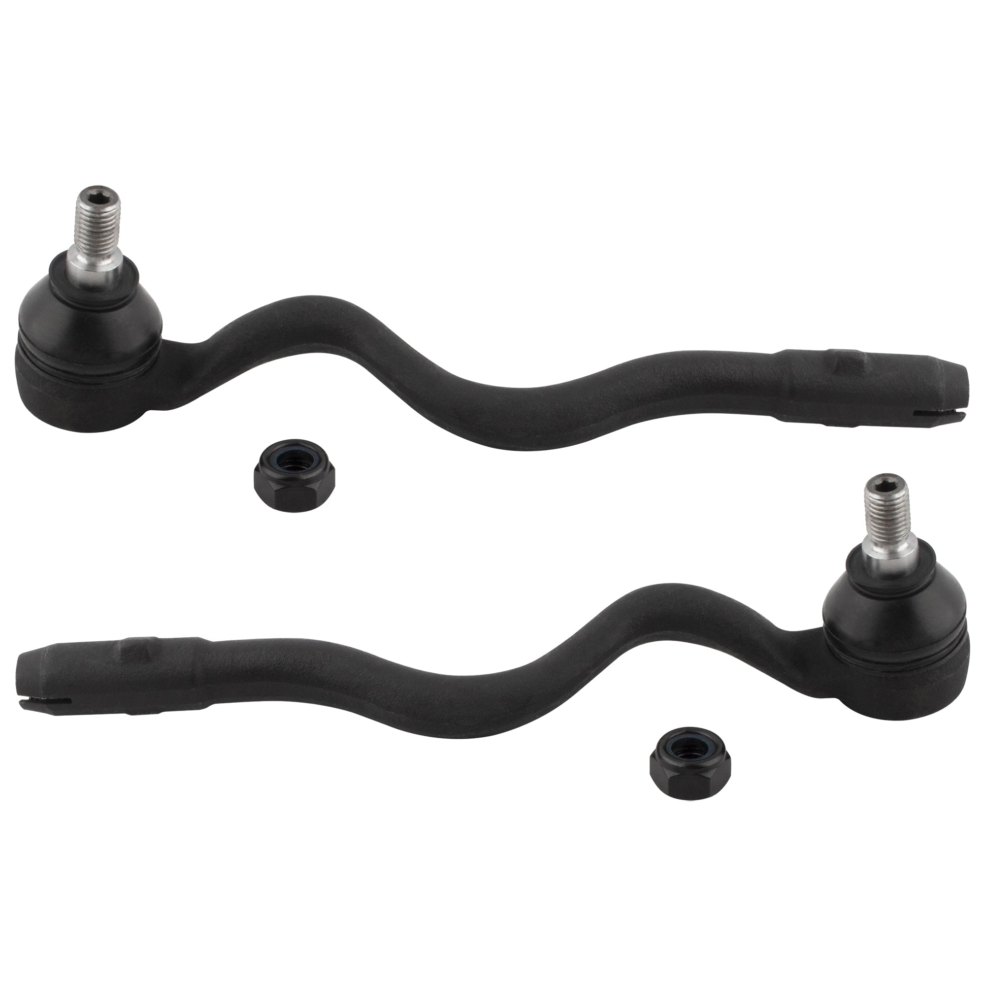 BOXI (Set of 2) Front Suspension Outer Tie Rod End Links Fit for BMW 320i 323Ci 323i 325Ci 325i