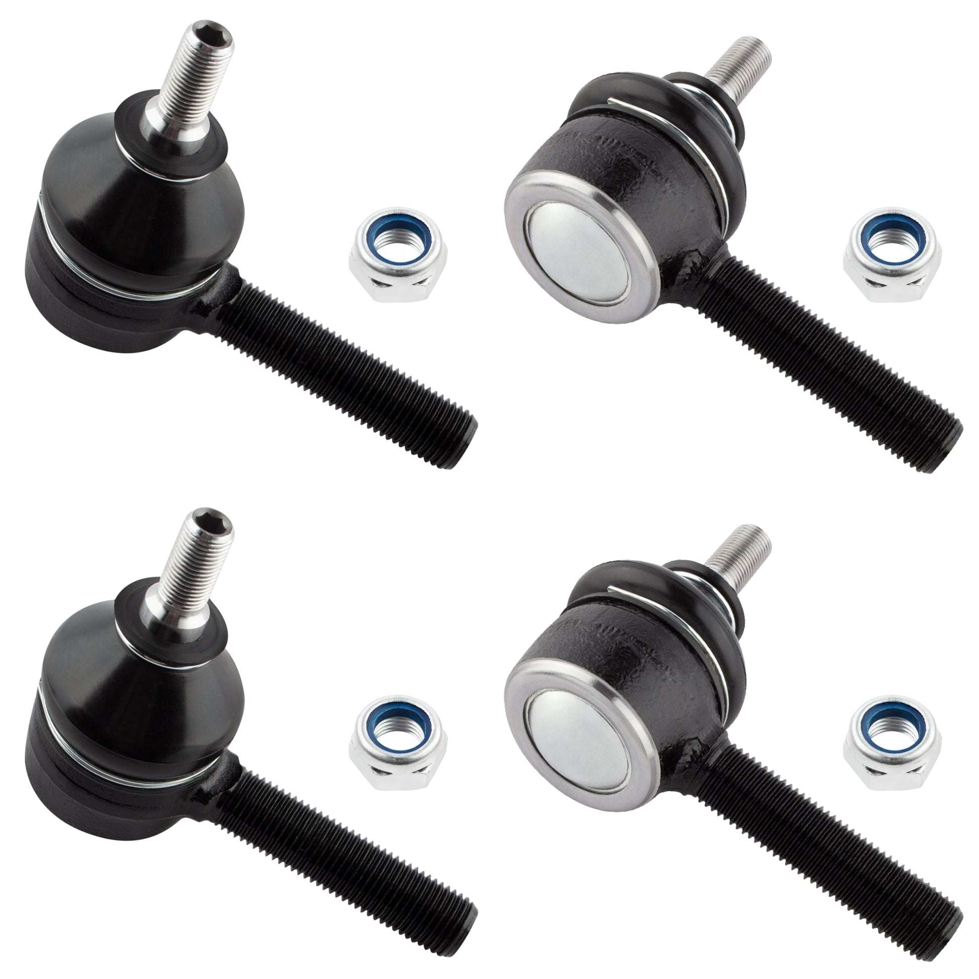 BOXI (Set of 4) Front Left & Right Inner & Outer Tie Rod End Links Fit for BMW 5 6 7 8 Series 524TD