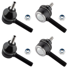 BOXI (Set of 4) Front Left & Right Inner & Outer Tie Rod End Links Fit for BMW 5 6 7 8 Series 524TD