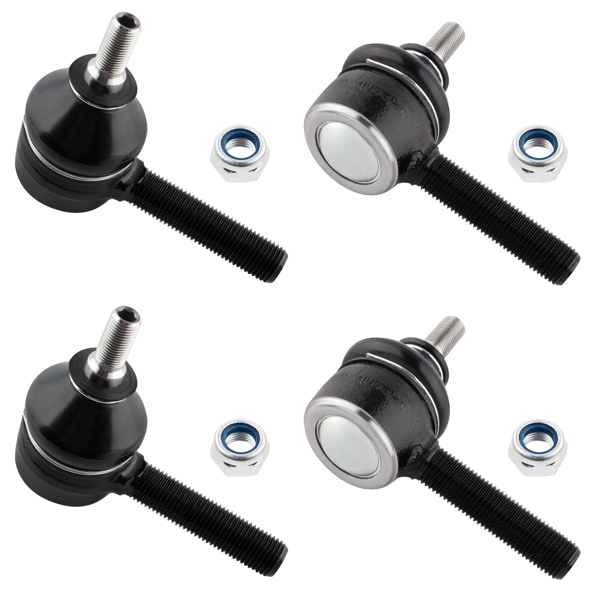 BOXI (Set of 4) Front Left & Right Inner & Outer Tie Rod End Links Fit for BMW 5 6 7 8 Series 524TD