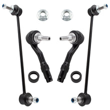BOXI Front Suspension Kit (2) Front Outer Tie Rod Links + (2) Front Sway Bar Links Fit for BMW 525i