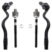 BOXI (Set of 4) Front Inner Outer Tie Rod End Link Fits for BMW 320i 325i 330i 2001-2005