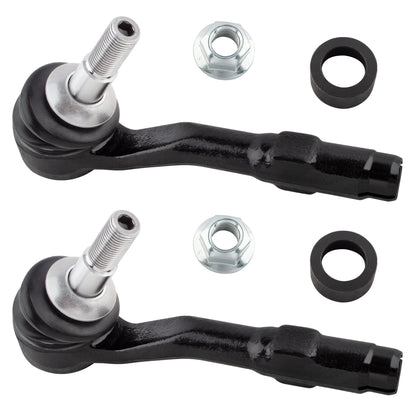 BOXI Front Driver Passenger Side Outer Tie Rod Ends Fit for BMW E60 E65 525i 528i 530i 535i 545i