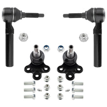 BOXI K500088 ES800286 Front Lower Ball Joints & Outer Tie Rods Fit for Buick Enclave