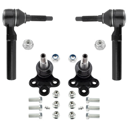 BOXI K500088 ES800286 Front Lower Ball Joints & Outer Tie Rods Fit for Buick Enclave