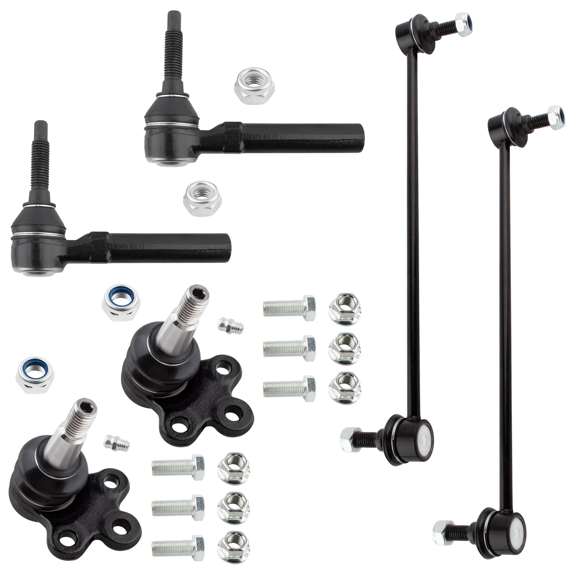 BOXI Front Lower Ball Joints Outer Tie Rod Ends Links Stabilizer Sway Bar End Links Fit for Buick