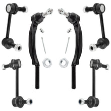 BOXI 6pcs Front & Rear Stabilizer Sway Bar End Links + Outer Tie Rods Fit for Buick Rainier Chevy