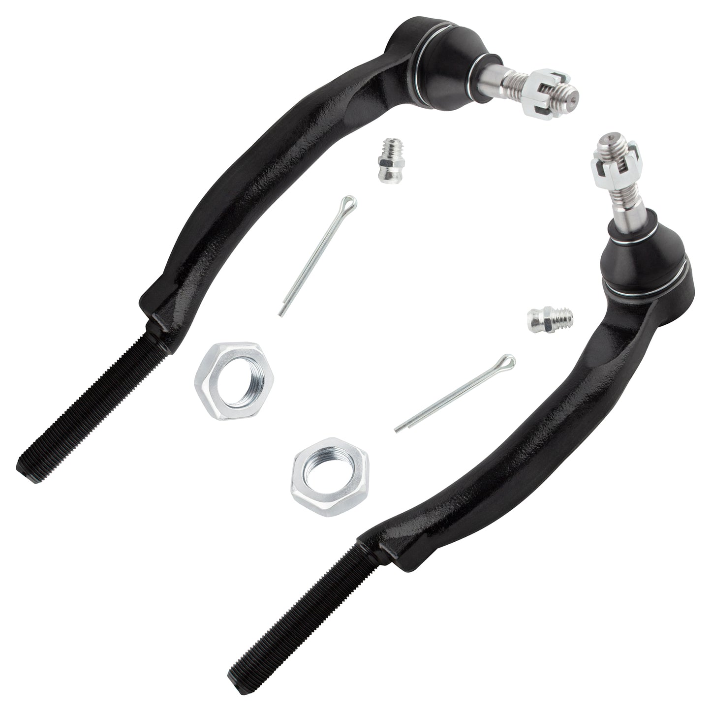 BOXI 6pcs Front & Rear Stabilizer Sway Bar End Links + Outer Tie Rods Fit for Buick Rainier Chevy — product photo 2