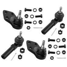 BOXI (2) Front Lower Ball Joints + (2) Front Outer Tie Rod Ends Fit for Buick Electra 1985-1989