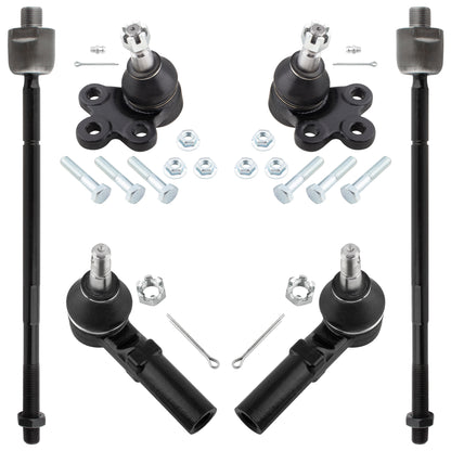 BOXI 6pcs Front Inner Outer Tie Rod End Lower Ball Joints Fits for Buick for Cadillac for Pontiac