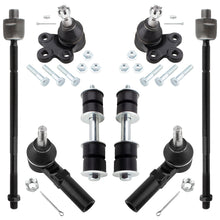 BOXI 8pcs K5333 ES3452 EV260 K5255 Front Inner Outer Tie Rod Sway Bar Link Lower Ball Joint