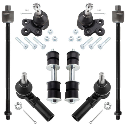 BOXI 8pcs K5333 ES3452 EV260 K5255 Front Inner Outer Tie Rod Sway Bar Link Lower Ball Joint