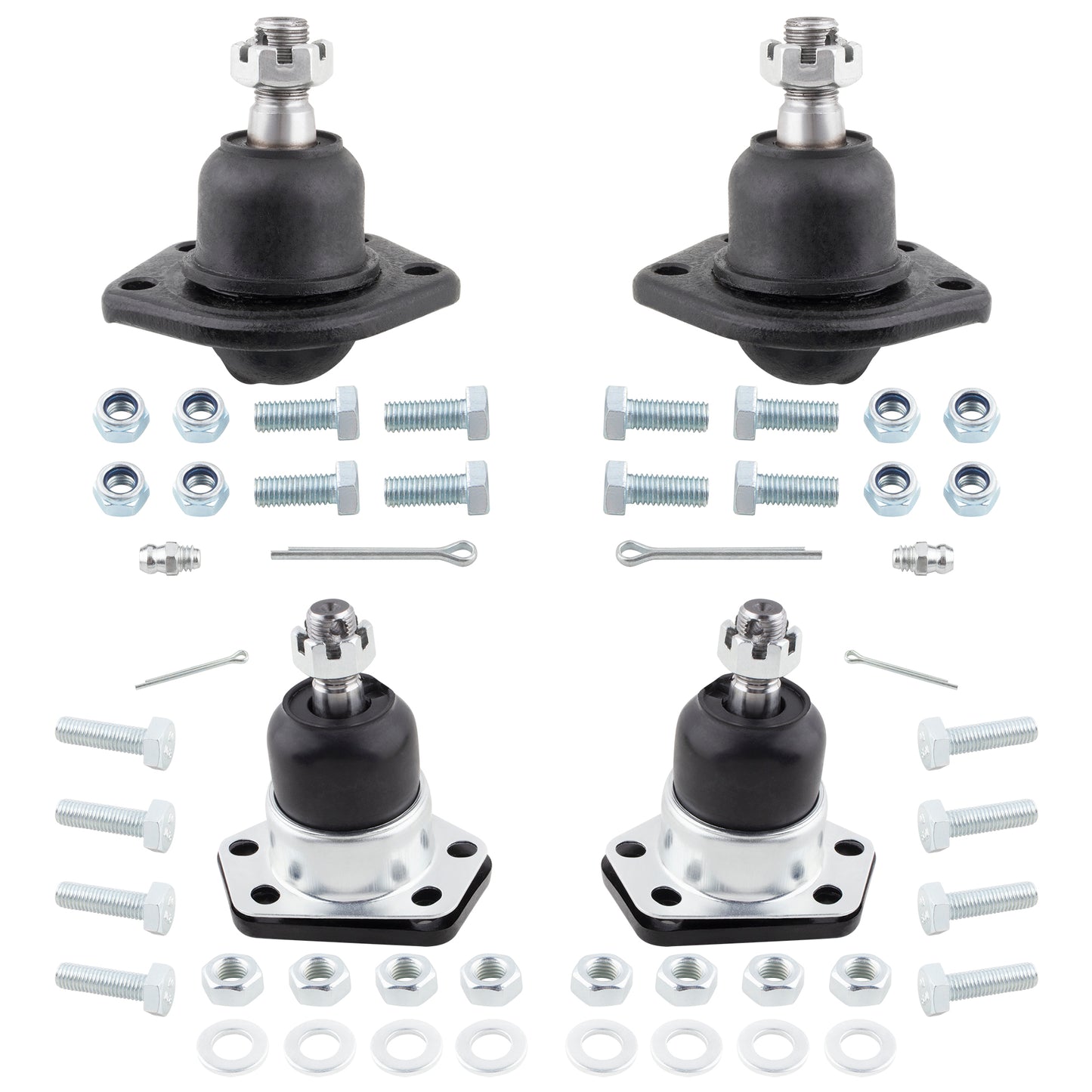 BOXI 4pc Front Upper and Lower Ball Joints Fits for Buick Riviera for Cadillac Eldorado Seville