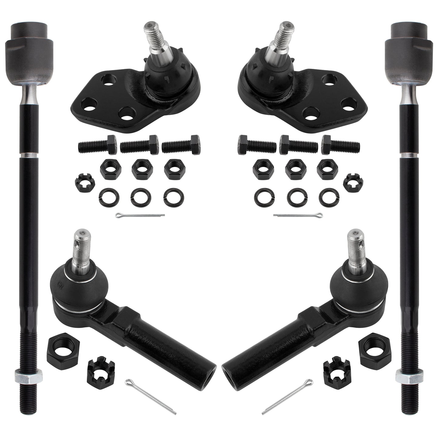 BOXI 6pcs Front Inner Outer Tie Rod Ends Ball Joints Fits for Buick LeSabre 1986-1999 for Cadillac