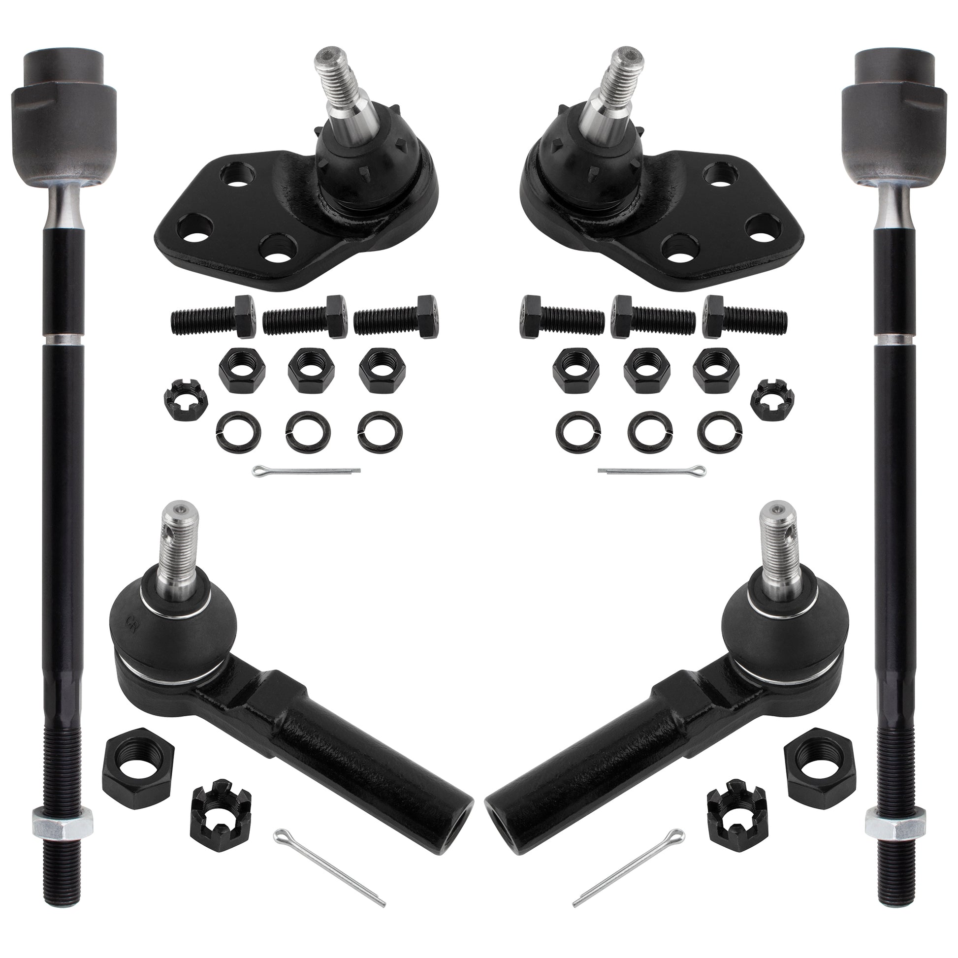 BOXI 6pcs Front Inner Outer Tie Rod Ends Ball Joints Fits for Buick LeSabre 1986-1999 for Cadillac