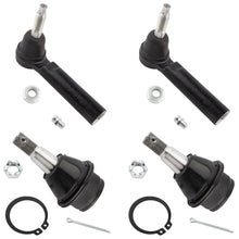 BOXI (Set of 4) Front Outer Tie Rod Ends Lower Ball Joint Fit for Cadillac Escalade EXT ESV
