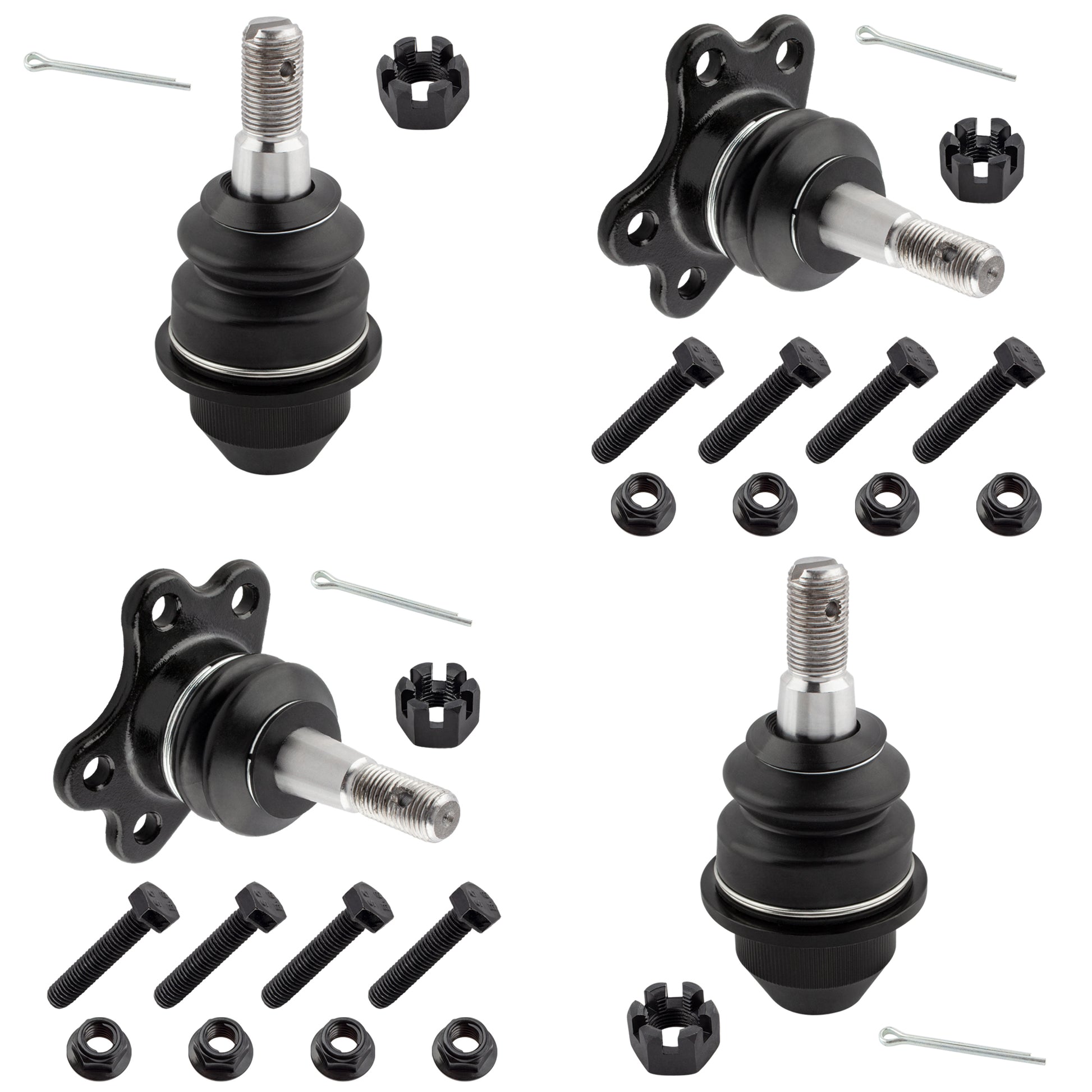 BOXI 4pcs Front Suspension Upper and Lower Ball Joint Set Fit for Cadillac Escalade 1999-2000