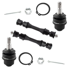 BOXI (Set of 4) Front Lower Ball Joints + Sway Bar Links Fit for Cadillac Escalade ESV EXT