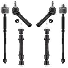 BOXI (Set of 6) Front Inner Outer Tie Rods + Sway Bar Links Fit for Cadillac Escalade ESV