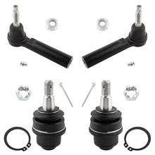 BOXI 4pcs Front Lower Ball Joints Outer Tie Rod Ends Fits for Cadillac Escalade for Chevrolet