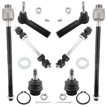 BOXI 8pcs Front Lower Ball Joints Inner Outer Tie Rods Sway Bars Fits for Cadillac Escalade