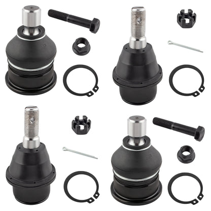 BOXI 4pcs Front Upper and Lower Ball Joints Fit for Buick Rainier