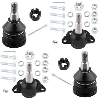 BOXI (Set of 4) Front Upper & Lower Ball Joints Fit for Chevrolet GMC C1500 Suburban C2500 Suburban