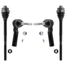 BOXI (Set of 4) 2x Front Inner Tie Rod Ends + 2x Front Outer Tie Rod Ends Fit for Chevrolet