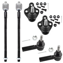 BOXI 6pcs Front Suspension Kit Outer Inner Tie Rod End Lower Ball Joint Fit 1998-2002 For Chevy