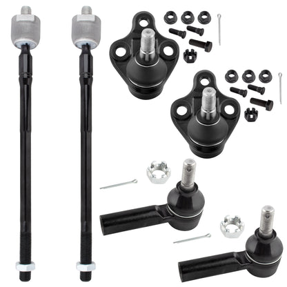BOXI 6pcs Front Suspension Kit Outer Inner Tie Rod End Lower Ball Joint Fit 1998-2002 For Chevy